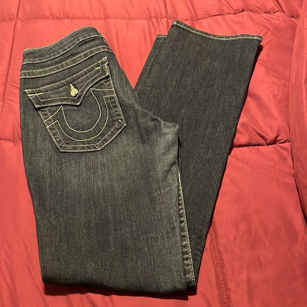 Womens true religion jeans sz 30 with Swarovski diamonds
